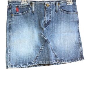 Y2K MUDD Denim Jean Mini Skirt Size 9 Junior —#092